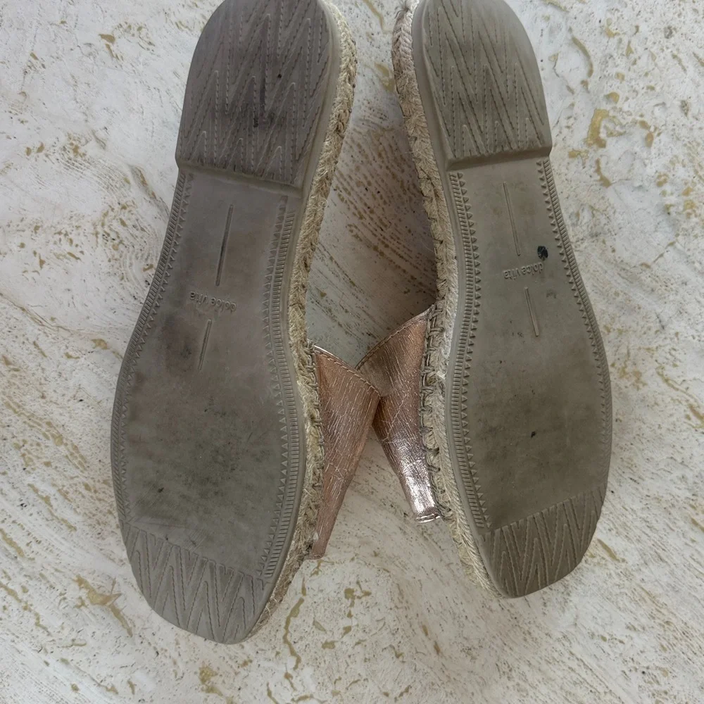 Dolce Vita Banji Women's Rose Gold Espadrille Slides size 7